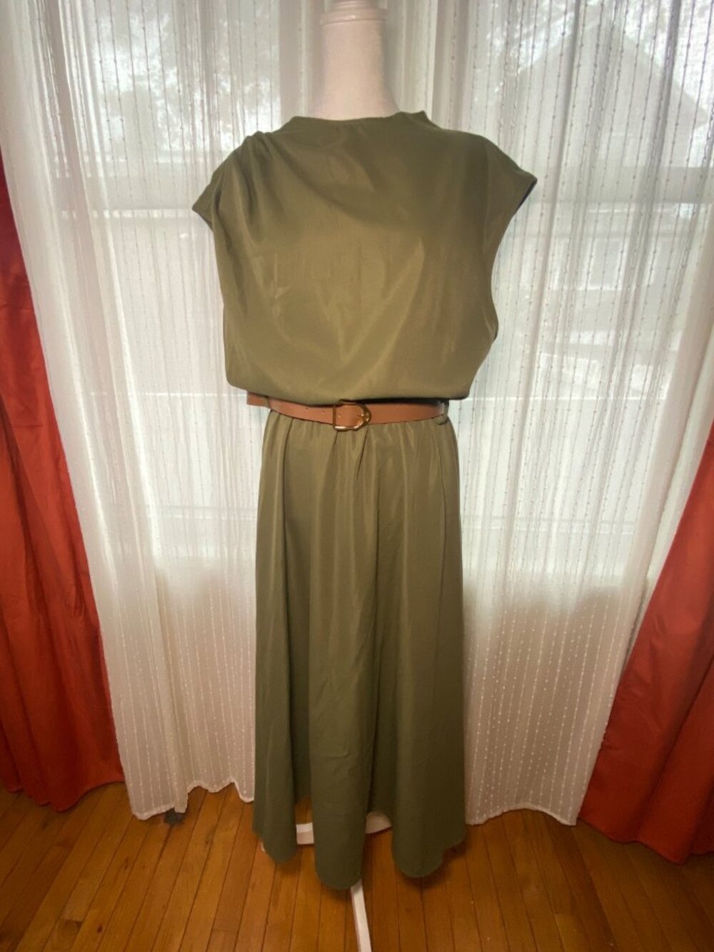 SHEIN Curve Olive Green Wide Leg Jumpsuit 2XL NWOT
